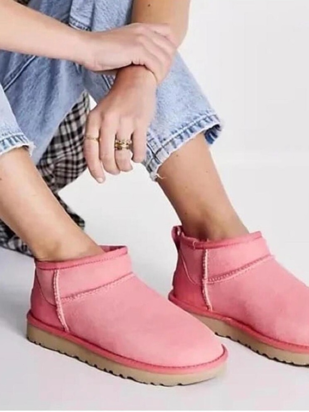 UGG Classic Pink Blossom Ultra Mini Uggs Size 9